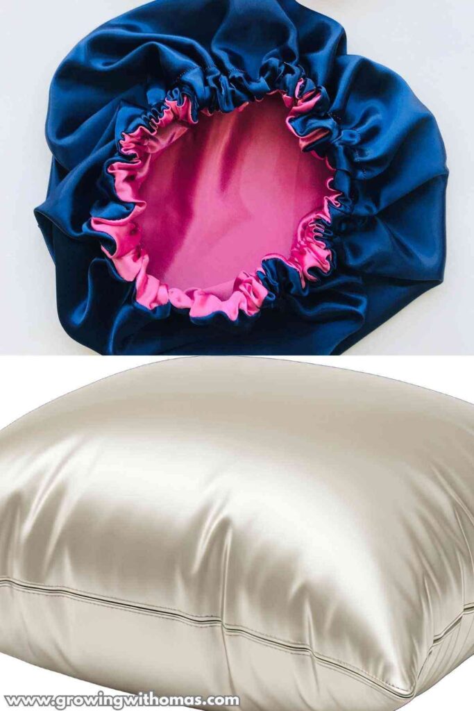 satin-bonnet-and-pillow-on-common-mistakes-that-cause-hair-breakage