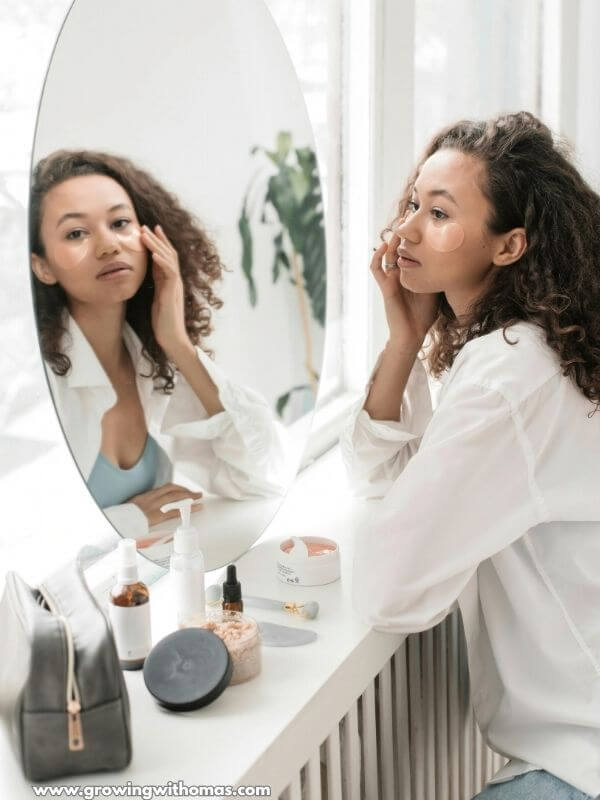 a-woman-confuse-on-what-to-apply-on-her-face