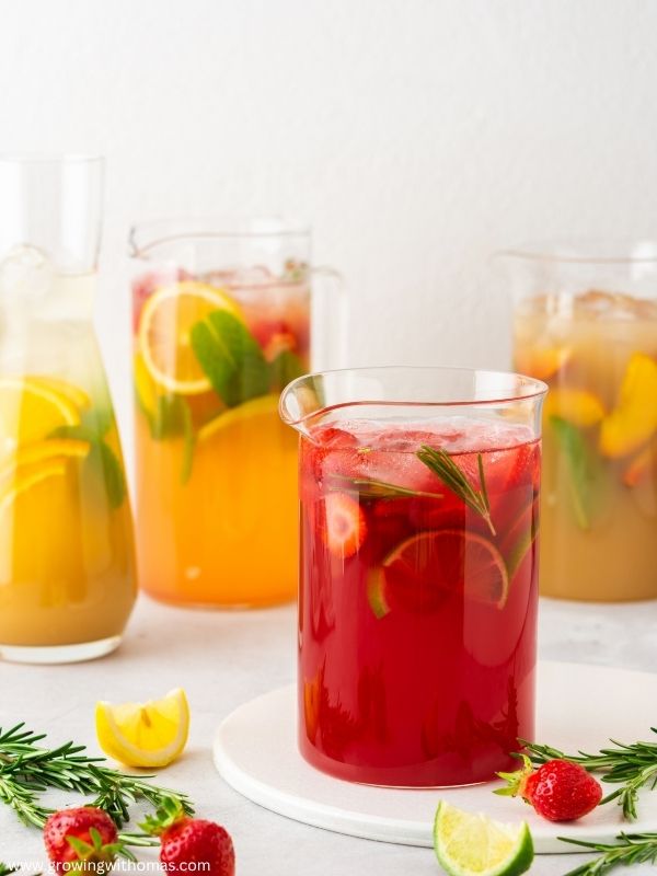 Easy-self-serve-drinks-station-for-New-Years-Eve-guests.